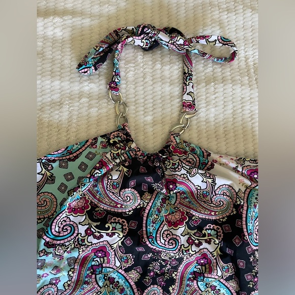 SPANX Paisley Print Swimsuit - Multicolor - Picture 2 of 5